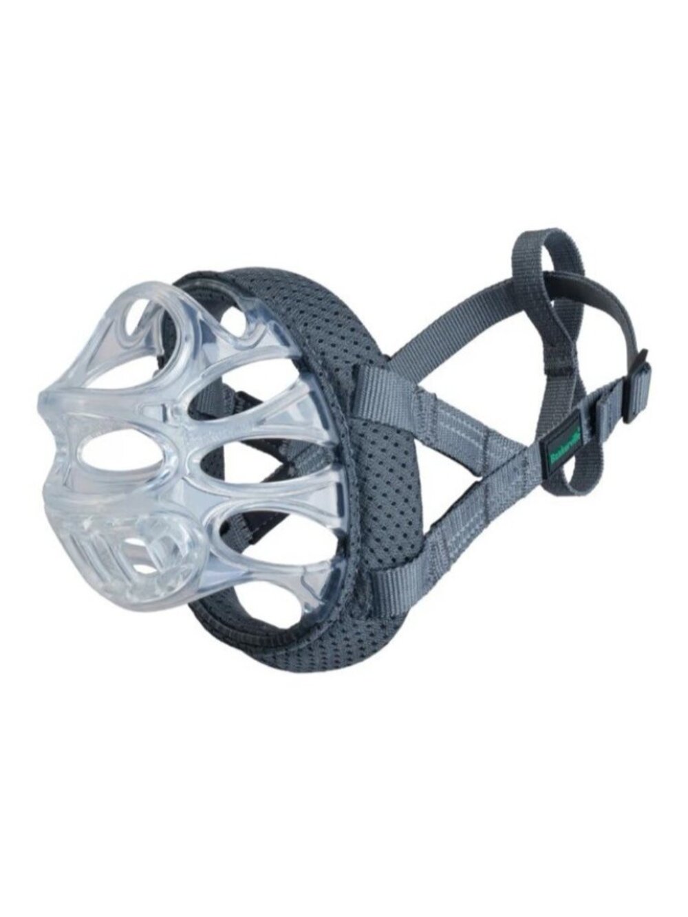 Baskerville INVISA Basket Dog Muzzle Clear Grey Size 5 Humane Training Guard